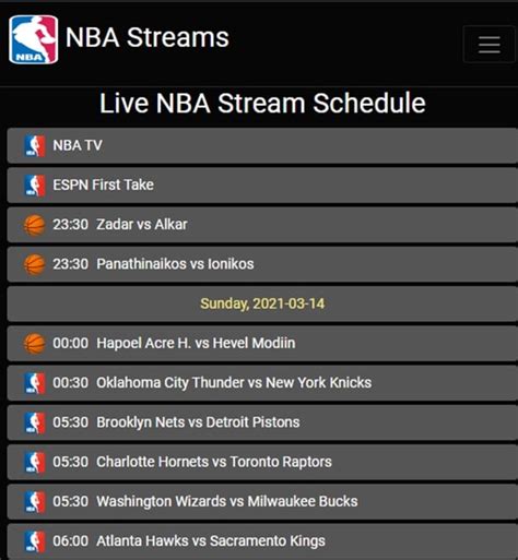 free nba streams